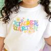 Kindergarten Retro Short Sleeve T-Shirt, White - T-Shirts - 3