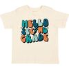 Hello Second Grade Short Sleeve T-Shirt, Natural - T-Shirts - 1 - thumbnail