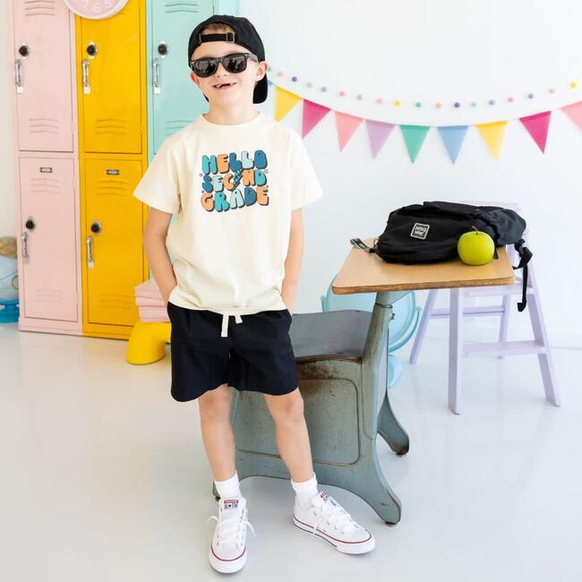 Hello Second Grade Short Sleeve T-Shirt, Natural - T-Shirts - 2