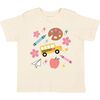 Back To School Doodle Short Sleeve T-Shirt, Natural - T-Shirts - 1 - thumbnail