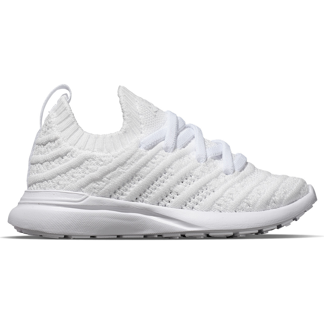 Kids Techloom Wave Sneakers, White & White - Sneakers - 1