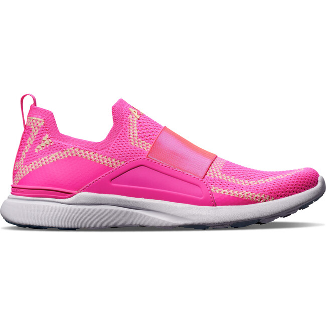 Women's Techloom Bliss Sneakers, Fusion Pink, Vanilla & White