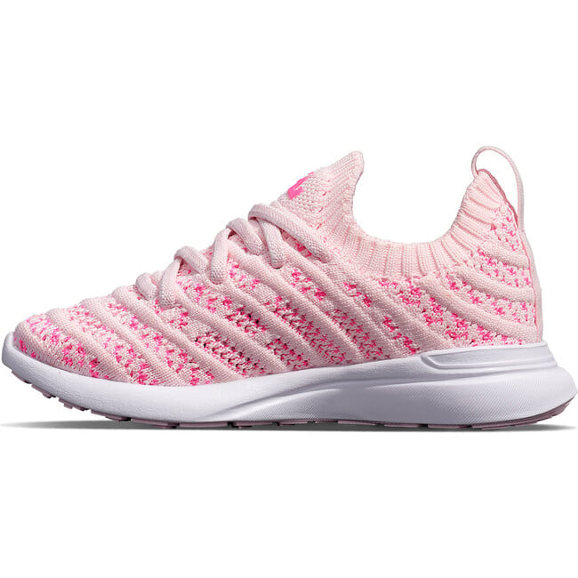 Kids Techloom Wave Sneakers, Pink & White - Sneakers - 2