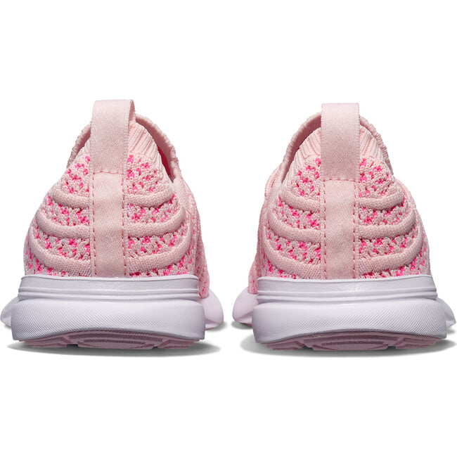 Kids Techloom Wave Sneakers, Pink & White - Sneakers - 3