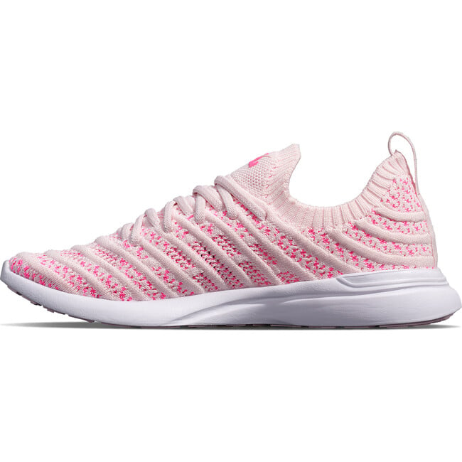 Youth Techloom Wave Sneakers, Bleached Pink, Fusion Pink & White - Sneakers - 2