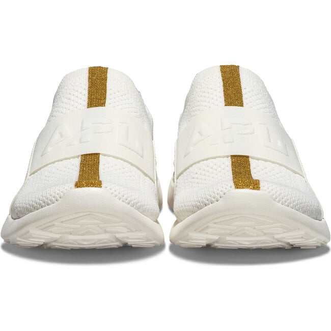 Women's Techloom Bliss Sneakers, Ivory, Metallic Gold & Racer - Sneakers - 4