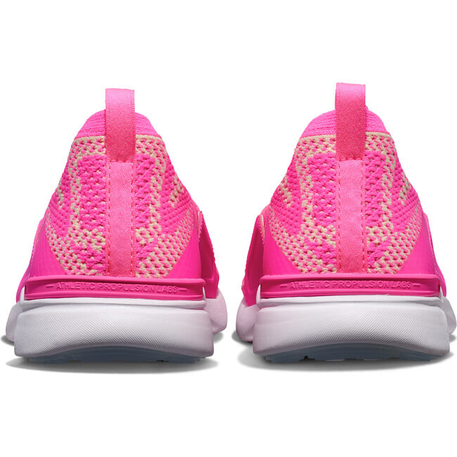 Women's Techloom Bliss Sneakers, Fusion Pink, Vanilla & White - Sneakers - 3