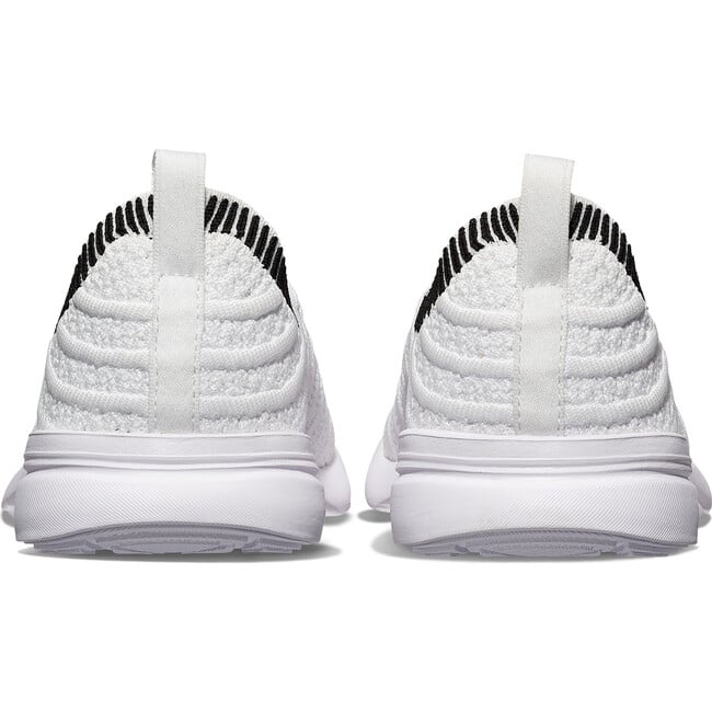 Youth Techloom Wave Sneakers, White & Ribbed Black - Sneakers - 3