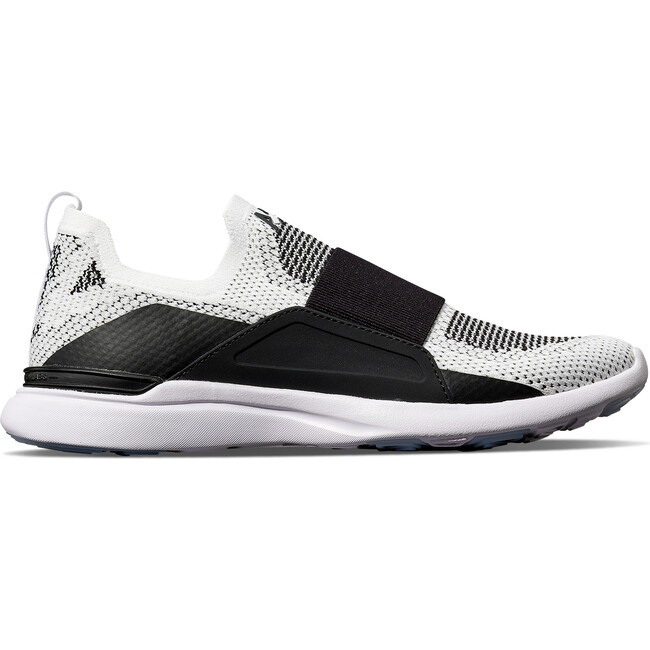 Youth Techloom Bliss Sneakers, White, Black, Black & Ribbed