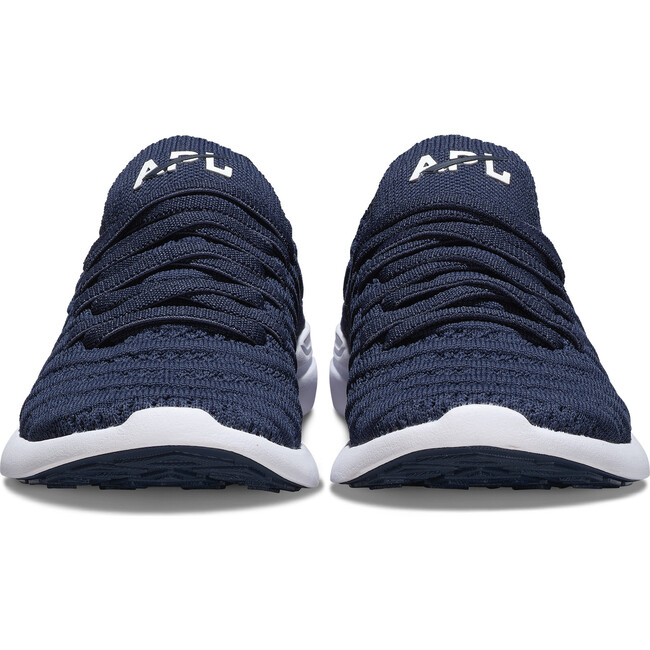 Youth Techloom Wave Sneakers, Navy & White - Sneakers - 4