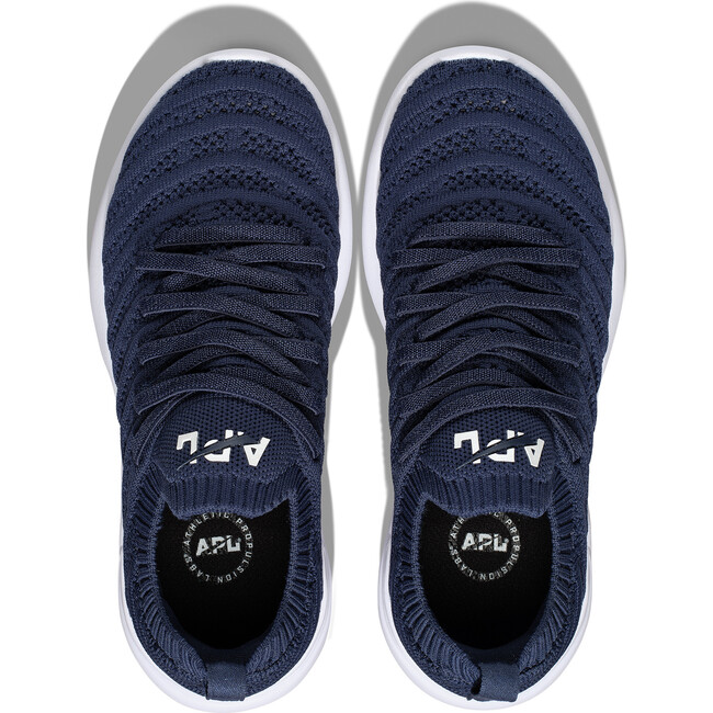 Youth Techloom Wave Sneakers, Navy & White - Sneakers - 5