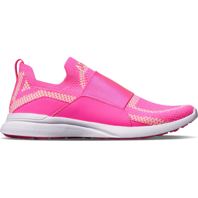 Youth Techloom Bliss Sneakers, Fusion Pink, Vanilla & White