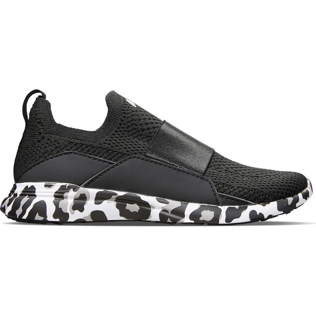 Youth Techloom Bliss Sneakers, Black, White & Leopard