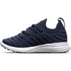 Kids Techloom Wave Sneakers, Navy & White - Sneakers - 2