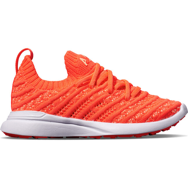 Kids Techloom Wave Sneakers, Impulse Red, Faded Peach & White