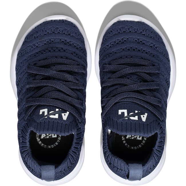 Kids Techloom Wave Sneakers, Navy & White - Sneakers - 5