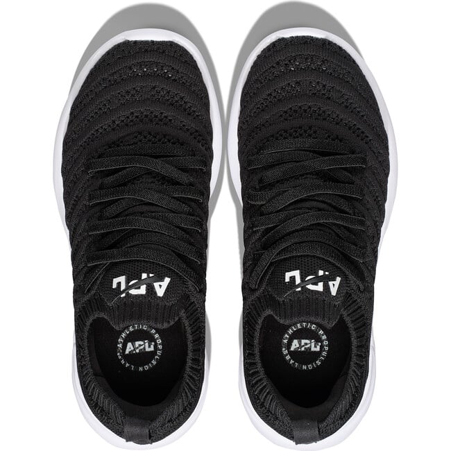 Youth Techloom Wave Sneakers, Black & White - Sneakers - 5