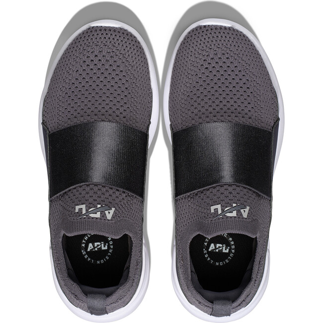 Youth Techloom Bliss Sneakers, Iron & White - Sneakers - 5