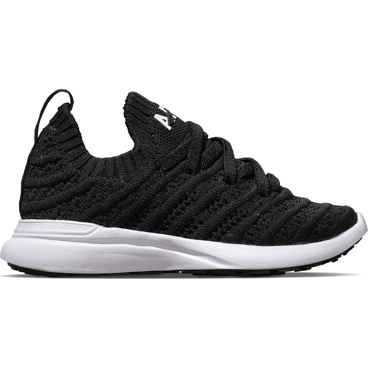 Kids Techloom Wave Sneakers, Black & White - Sneakers - 1