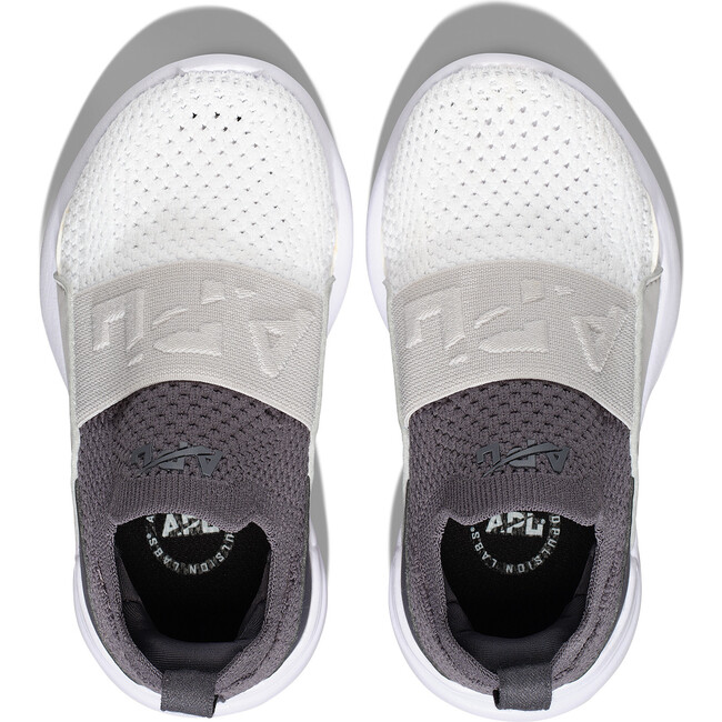 Kids Techloom Bliss Sneakers, Iron, Harbor Grey & White - Sneakers - 5