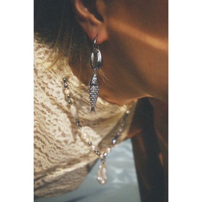 Isola Earring, Silver - Earrings - 3