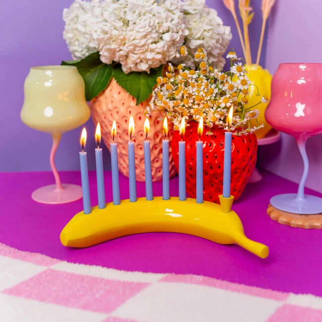 The Banana Menorah, Yellow - Menorahs & Candles - 2