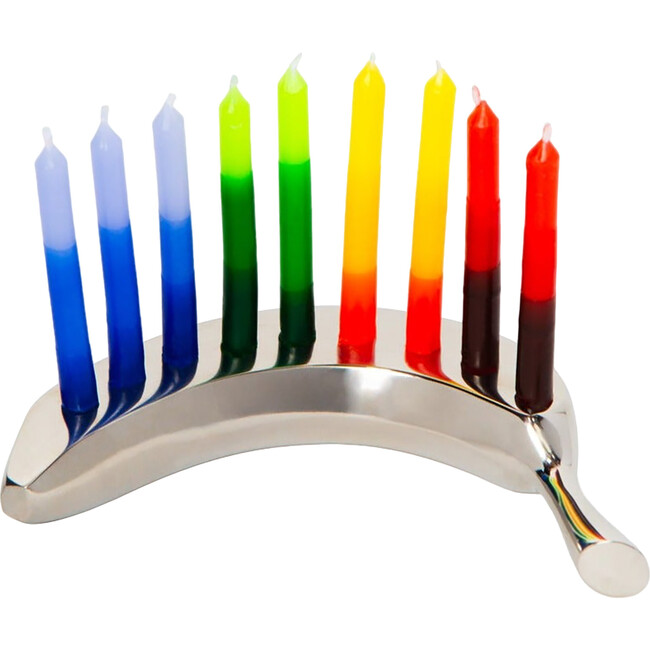 The Travel Banana Menorah, Stainless Steel