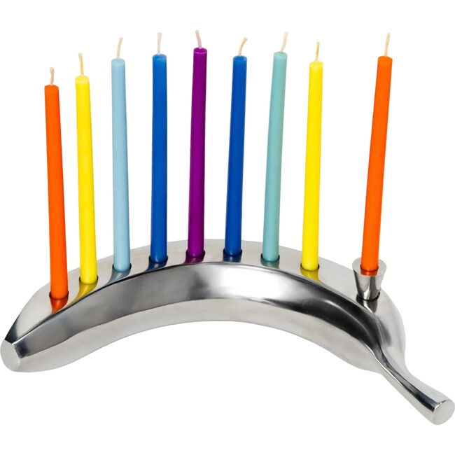 The Banana Menorah, Stainless Steel