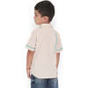 Lillete Solid Shirt with Hand Embroidery Details, Off-White - Shirts - 2