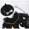 Tulle Appliqué Witch Cape, Hat & Wand - Costumes - 3