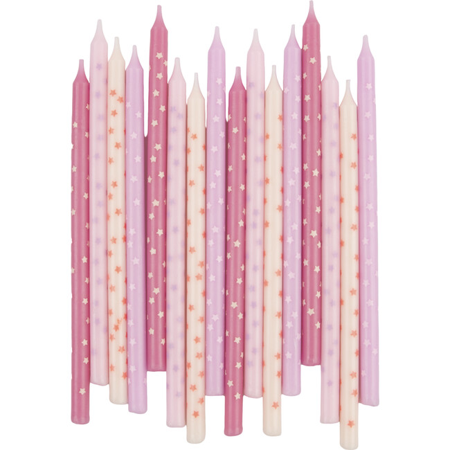 Pink Stars Candles