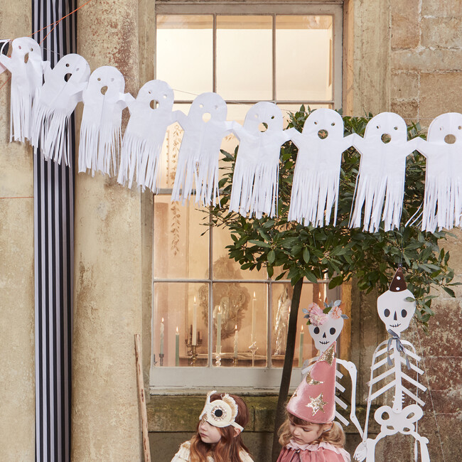 Large Tissue Paper Ghost Garland
