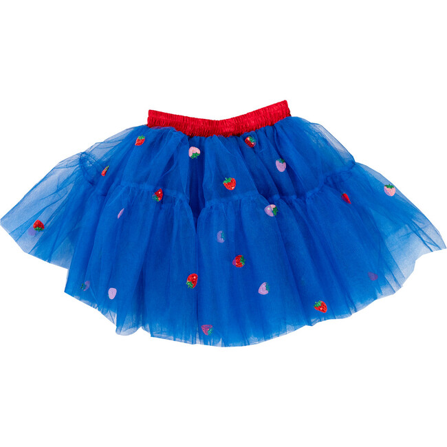 Women's Strawberry Shortcake Premium Berry Tulle Skirt, Blue - Costumes - 2