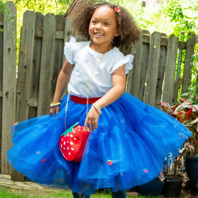 Kids Strawberry Shortcake Premium Berry Tulle Skirt, Blue