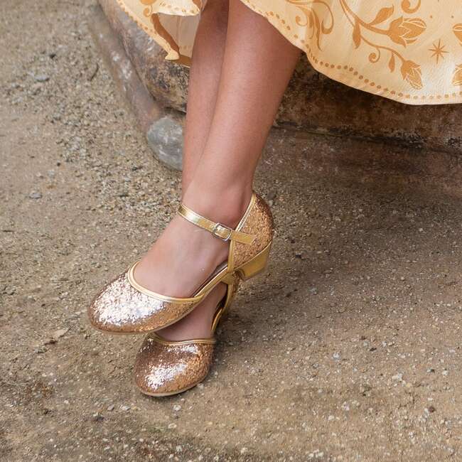 A Leading Role Gold Sparkle Heels