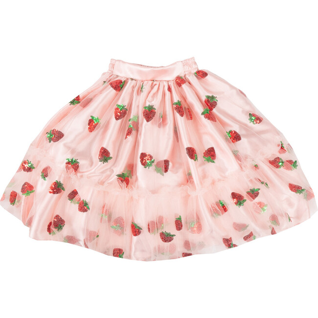 Kids Strawberry Shortcake Premium Sequin Skirt, Pink - Costumes - 2