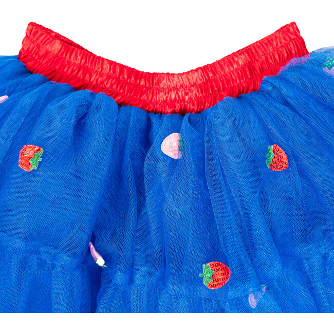 Kids Strawberry Shortcake Premium Berry Tulle Skirt, Blue - Costumes - 4