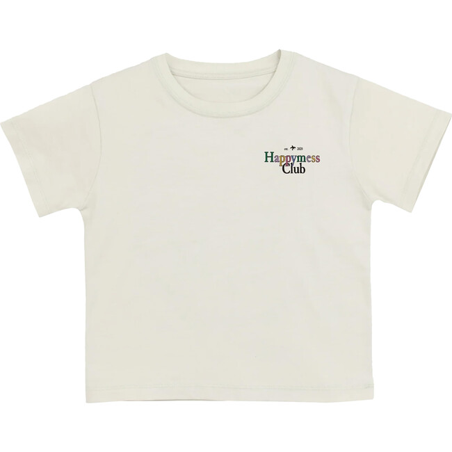 Women's Happymess Club Loose-Cut T-Shirt, Coconut Milk