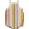 Terry Oversized Romper, Sunset Stripes - Rompers - 1 - thumbnail