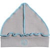 Ribbed Snug Fit Embroidered Hem Beanie Hat, Blue Fog - Hats - 1 - thumbnail