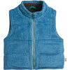 Reversible Merino Turtleneck Straight Fit Vest, Bluebird - Vests - 1 - thumbnail