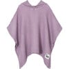 Linen Waffle Hood Poncho, Lavender - Bath Accessories - 1 - thumbnail