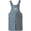 Denim Short Strap Loose Fit Dunagree, Wave Stripes - Overalls - 1 - thumbnail