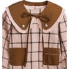 Girl's Ruffle String Tie Collar, Cocoa Brown - Scarves - 1 - thumbnail