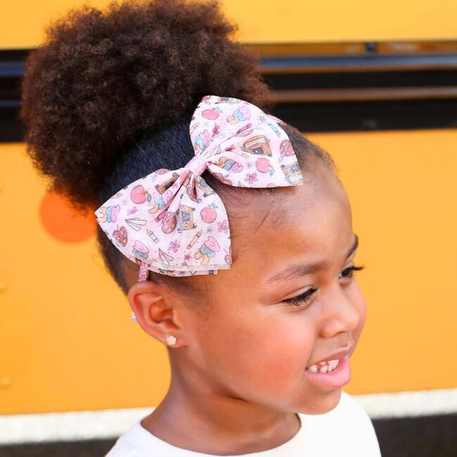 Back To School Tulle Bow Headband, Multi - Hair Accessories - 2