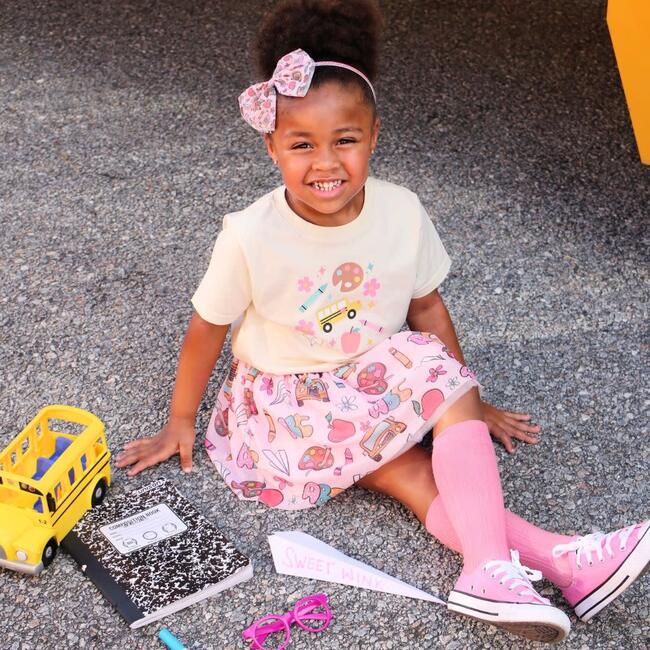 Back To School Tulle Bow Headband, Multi - Hair Accessories - 3