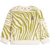 Baby's Matias Long Sleeve Sweatshirt, Zebra Olive - Sweatshirts - 1 - thumbnail