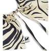 Baby's Aurora Long Sleeve Snap Button Bodysuit, Zebra Black - Bodysuits - 7