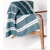 Creative Women Aden Throw, Natural / Navy - Blankets - 3