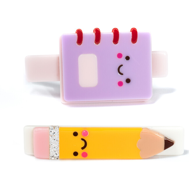 Notebook Pencil Hair Clips